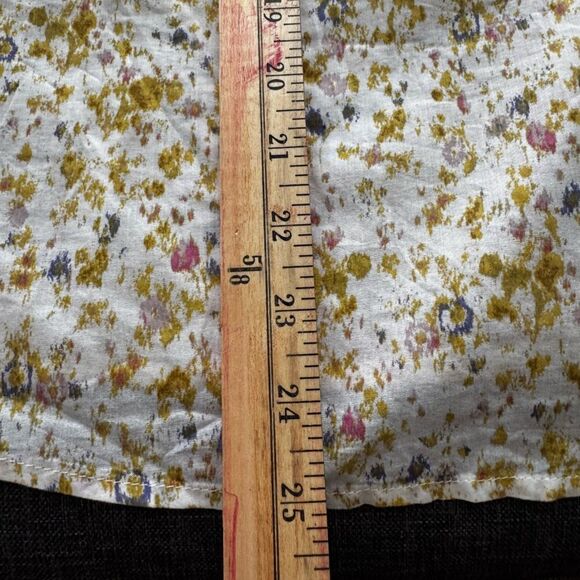 J.Crew Cotton-voile button-front top in soft posies Sz S - Picture 11 of 13